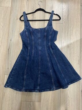 Dynamite Blue Denim Overall Dress